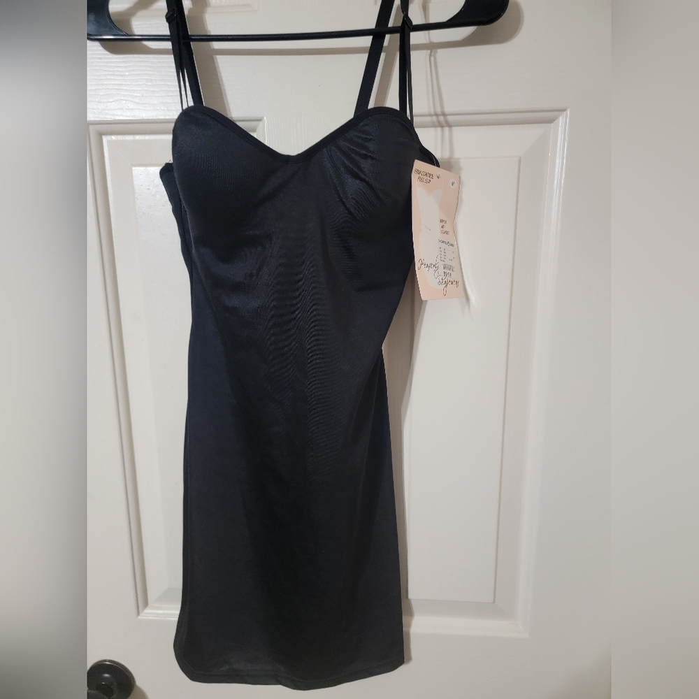 Sleek Black Chemise by [Brand]
